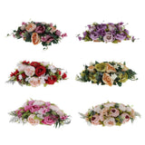 Max Fake Flower Wedding Arrangement Bouquets Home Table Centerpieces Red
