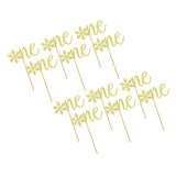 Max 12x ONE Cake Topper Design Cake Insert Card Shinning Cake Embellishments