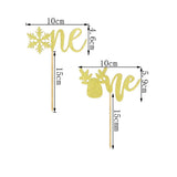 Max 12x ONE Cake Topper Design Cake Insert Card Shinning Cake Embellishments