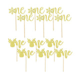 Max 12x cake topper ONE decor cake insert card for wedding party snowflake elk