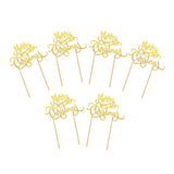 Max 6Pcs Cake Topper Merry Christmas Cupcake Toppers Picks Food Pick Sticks