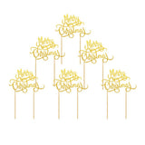Max 6Pcs Cake Topper Merry Christmas Cupcake Toppers Picks Food Pick Sticks