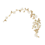 Max Elegant Bridal Pearls Beads Crown Headband Party Flower Hair Band Headwear