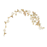 Max Elegant Bridal Pearls Beads Crown Headband Party Flower Hair Band Headwear