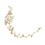 Max Elegant Bridal Pearls Beads Crown Headband Party Flower Hair Band Headwear