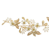 Max Elegant Bridal Pearls Beads Crown Headband Party Flower Hair Band Headwear