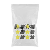 Max 12x Glitter Movie Theme Mini Stickers Decal Cards Making Favor Decor 38mm