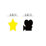 Max 12x Glitter Movie Theme Mini Stickers Decal Cards Making Favor Decor 38mm