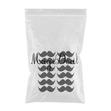 Max 12x Shiny Beards Paper Stickers Bottle Cup Label DIY Art Craft Party Favor