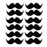 Max 12x Shiny Beards Paper Stickers Bottle Cup Label DIY Art Craft Party Favor