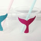 Max 12Pack Shiny Mermaid Paper Stickers Bottle Cup Label Decal Party Favor