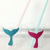 Max 12Pack Shiny Mermaid Paper Stickers Bottle Cup Label Decal Party Favor