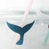 Max 12Pack Shiny Mermaid Paper Stickers Bottle Cup Label Decal Party Favor