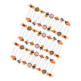 Max 48Set Thanksgiving Cupcake Toppers Cake Picks Cake Decoration Party Favor
