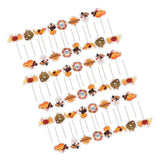 Max 48Set Thanksgiving Cupcake Toppers Cake Picks Cake Decoration Party Favor