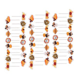Max 48Set Thanksgiving Cupcake Toppers Cake Picks Cake Decoration Party Favor