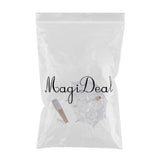 Max Chinese Style Folding Fan Umbrella Set Retro Wedding Decoration white