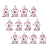 Max 12pcs Creative Nursing Bottle Candy Boxes Wedding Party Favor Pink