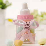 Max 12pcs Creative Nursing Bottle Candy Boxes Wedding Party Favor Pink