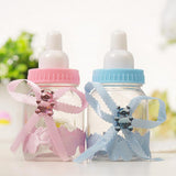Max 12pcs Creative Nursing Bottle Candy Boxes Wedding Party Favor Pink