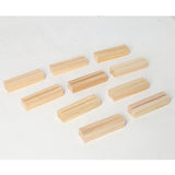 Max 10Pcs Rustic Natural Wood Place Card Holder Message Memo Wedding Decoration