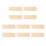 Max 10Pcs Rustic Natural Wood Place Card Holder Message Memo Wedding Decoration