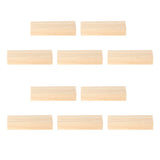 Max 10Pcs Rustic Natural Wood Place Card Holder Message Memo Wedding Decoration