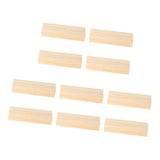 Max 10Pcs Rustic Natural Wood Place Card Holder Message Memo Wedding Decoration