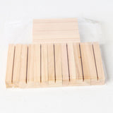 Max 10Pcs Rustic Natural Wood Place Card Holder Message Memo Wedding Decoration