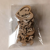 Max 15 Pieces Assorted Wooden Christmas Tree Hanging Decoration Xmas Ornaments