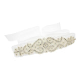 Max Crystal Bridal Sashes Dress Belt Silver Waistband Decoration Accessories
