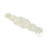 Max Crystal Bridal Sashes Dress Belt Silver Waistband Decoration Accessories