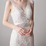 Max Crystal Bridal Sashes Dress Belt Silver Waistband Decoration Accessories