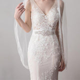Max Crystal Bridal Sashes Dress Belt Silver Waistband Decoration Accessories