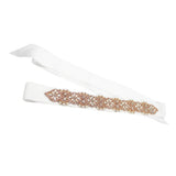 Max Flowers Rhinestone Crystal Dress Belt Sash Belt Shiny Evening Bridal Belts