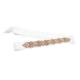 Max Flowers Rhinestone Crystal Dress Belt Sash Belt Shiny Evening Bridal Belts