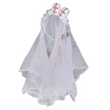 Max Halloween Skull Veil Headband Costume Cosplay Party Fancy Dress Red Skull