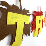 Max Thanksgiving Banner with Leaf Bunting Backdrop Home Fall Party Decor Favor