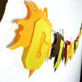 Max Thanksgiving Banner with Leaf Bunting Backdrop Home Fall Party Decor Favor