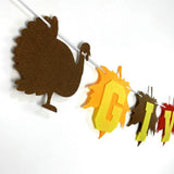 Max Thanksgiving Banner with Leaf Bunting Backdrop Home Fall Party Decor Favor