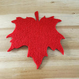 Max Maple Leaf Shape Coaster Cup Pad Non-woven Fabric Dinner Coffee Dish Tray