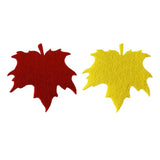Max Maple Leaf Shape Coaster Cup Pad Non-woven Fabric Dinner Coffee Dish Tray