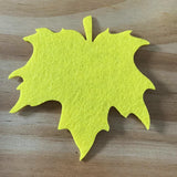 Max Maple Leaf Shape Coaster Cup Pad Non-woven Fabric Dinner Coffee Dish Tray