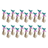 Max 20pcs Creative Triangle Cone Mermaid Candy Boxes Party Favor Grey