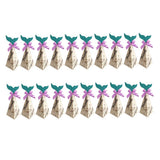 Max 20pcs Creative Triangle Cone Mermaid Candy Boxes Party Favor Grey