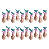 Max 20pcs Creative Triangle Cone Mermaid Candy Boxes Party Favor Five-leaf Grass