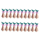 Max 20pcs Creative Triangle Cone Mermaid Candy Boxes Party Favor Five-leaf Grass