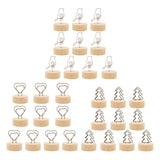 Max 10Pcs Wood Wooden Photo Picture Holder Cards Display Stand Party Decor