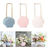 Max Novelty Shell Wedding Flower Girl Basket Flower Pot Garden Cafe Ornaments