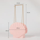Max Sea Wind Shell Shape Romance Wedding Flower Basket Home Garden Decor Pink